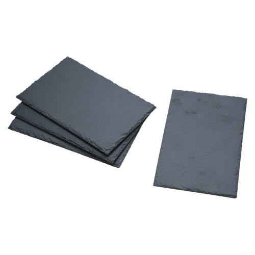 Estia Πλατώ σερβιρίσματος σχιστόλιθου 22x14cm Σετ 4 Τεμ.