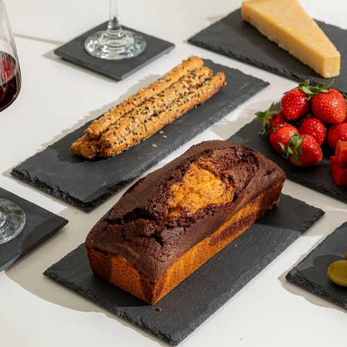 Estia Πλατώ σερβιρίσματος σχιστόλιθου 30x10cm Σετ 4 Τεμ.