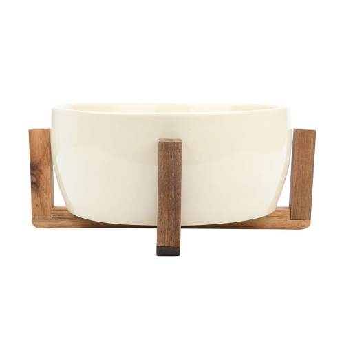 Estia Σαλατιέρα Allure 28cm με βάση Ivory