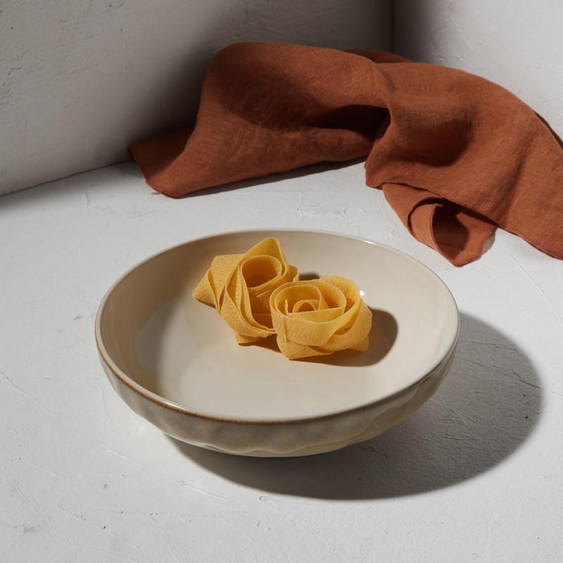 Estia ESTIA ΣΑΛΑΤΙΕΡΑ VIGNETTE STONEWARE 26cm IVORY