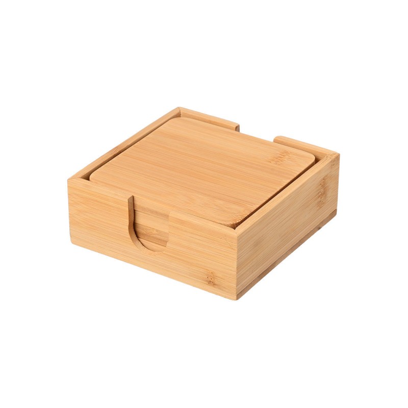 Estia Σουβέρ BAMBOO ESSENTIALS 11x11cm με θήκη 5 τεμ.