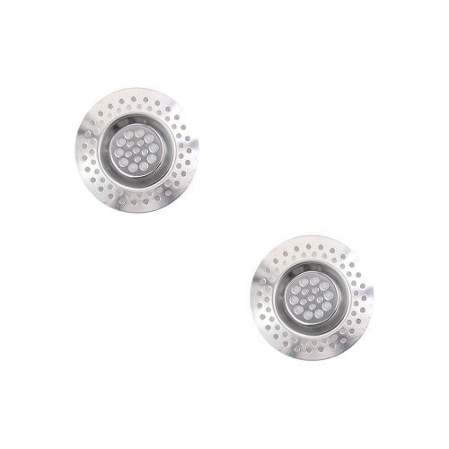 Estia Φίλτρο νεροχύτη ανοξείδωτο 7x0.8cm 2 τεμ.