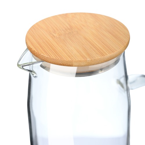 Estia Κανάτα Bamboo Essentials γυάλινη 1500ml με καπάκι