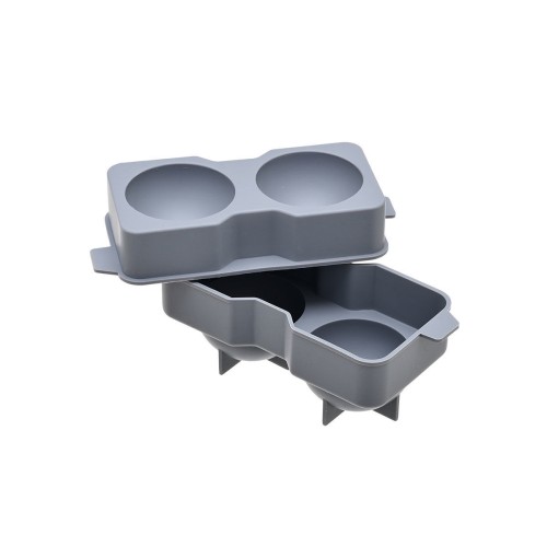 Estia Παγοθήκη σιλικόνης 2 θέσεων σφαιρικό σχήμα Γκρί