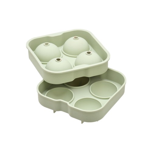 Estia Παγοθήκη σιλικόνης 4 θέσεων σφαιρικό σχήμα Mint