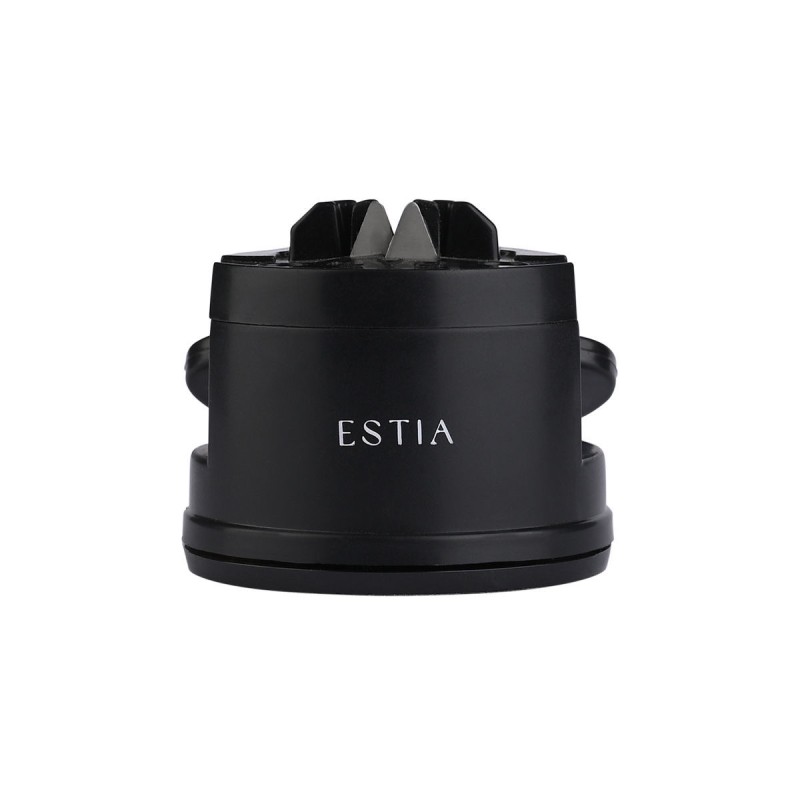 Estia ESTIA ΑΚΟΝΙΣΤΗΡΙ ΜΑΧΑΙΡΙΩΝ ΜΑΥΡΟ ΜΕ ΒΕΝΤΟΥΖΑ ΣΤΗΡΙΞΗΣ