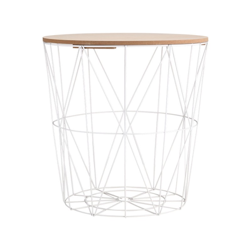 Estia Βοηθητικό τραπεζάκι Homely με αποθηκευτικό χώρο Λευκό