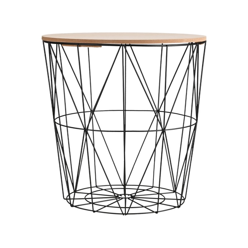 Estia Βοηθητικό τραπεζάκι Homely αποθηκευτικό χώρο Μαύρο