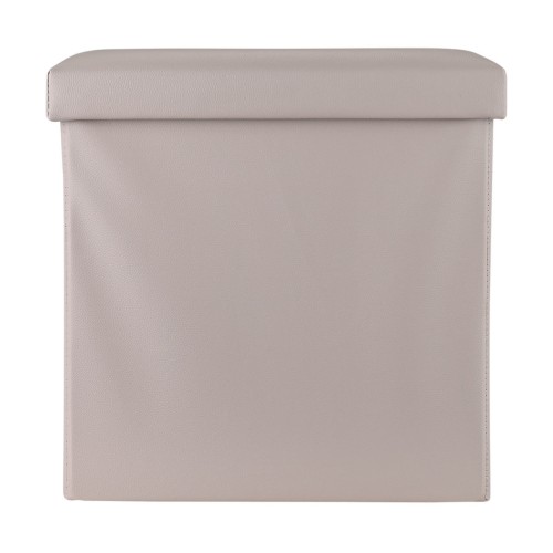 Estia Σκαμπό Cube Leather με αποθηκευτικό χώρο Taupe