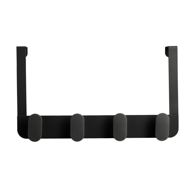 Estia Κρεμάστρα πόρτας μεταλλική 4 θέσεων Μαύρη