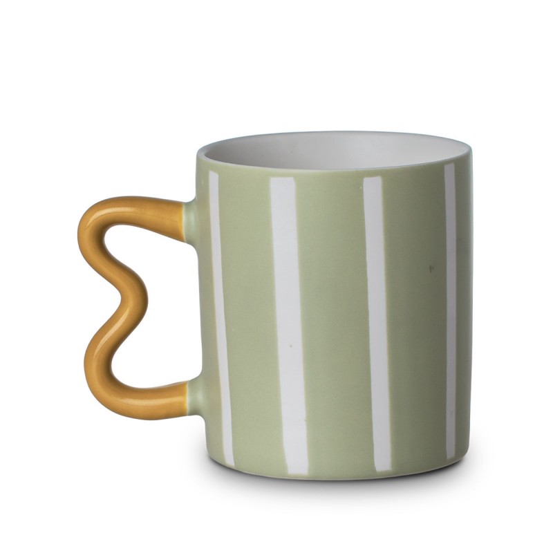 Estia Κούπα Jazz Lines New Bone 450ml Πράσινο Ανοιχτό