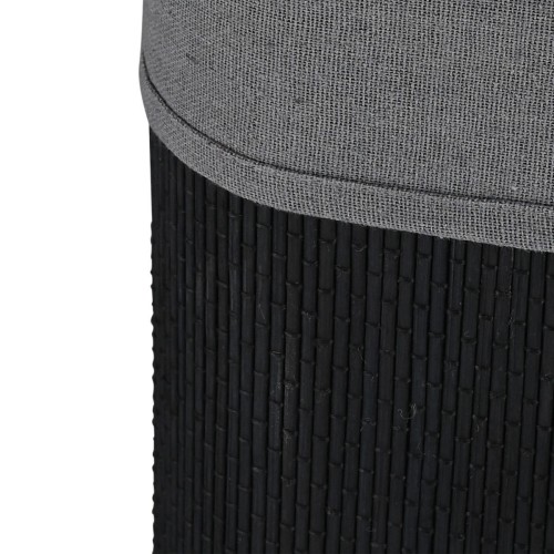 Estia Καλάθι απλύτων Bamboo Essentials πτυσσόμενο ορθογώνιο 60lt Μαύρο