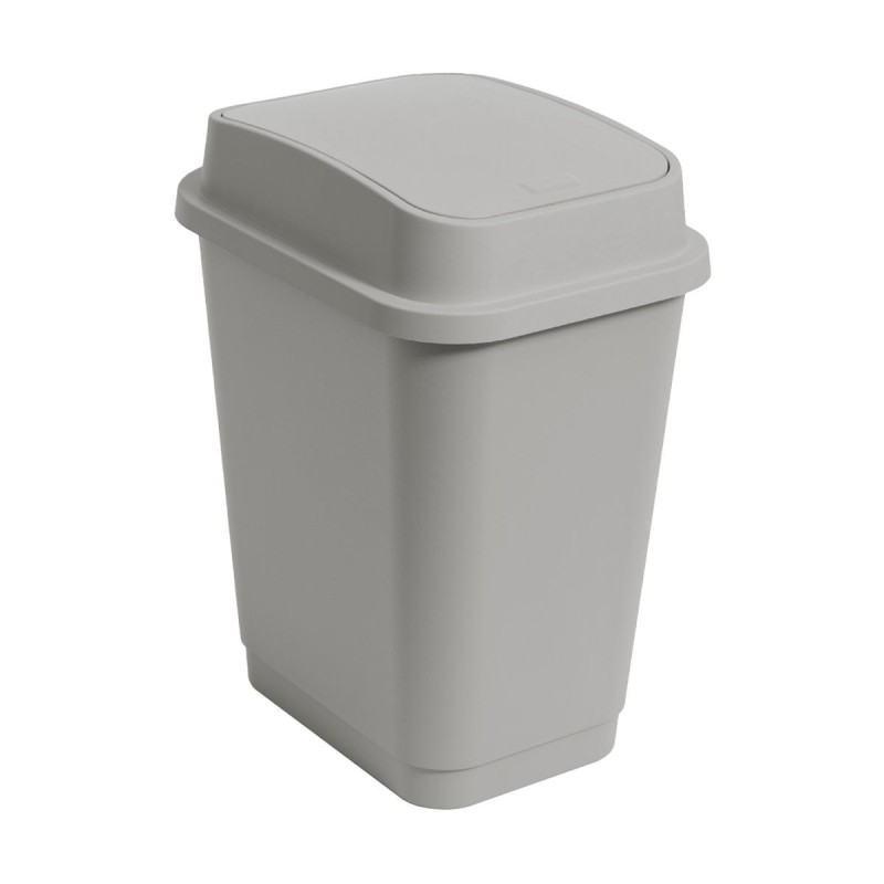 Estia Κάδος απορριμάτων Homely Fliptop 2 Γκρί 25lt 