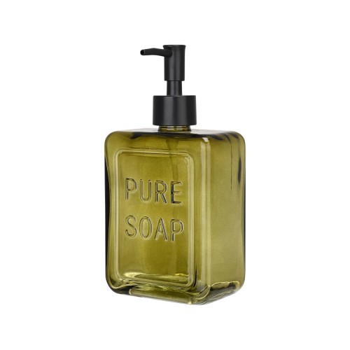 Estia Dispenser Pure Soap Γυάλινη 520ml Πράσινη