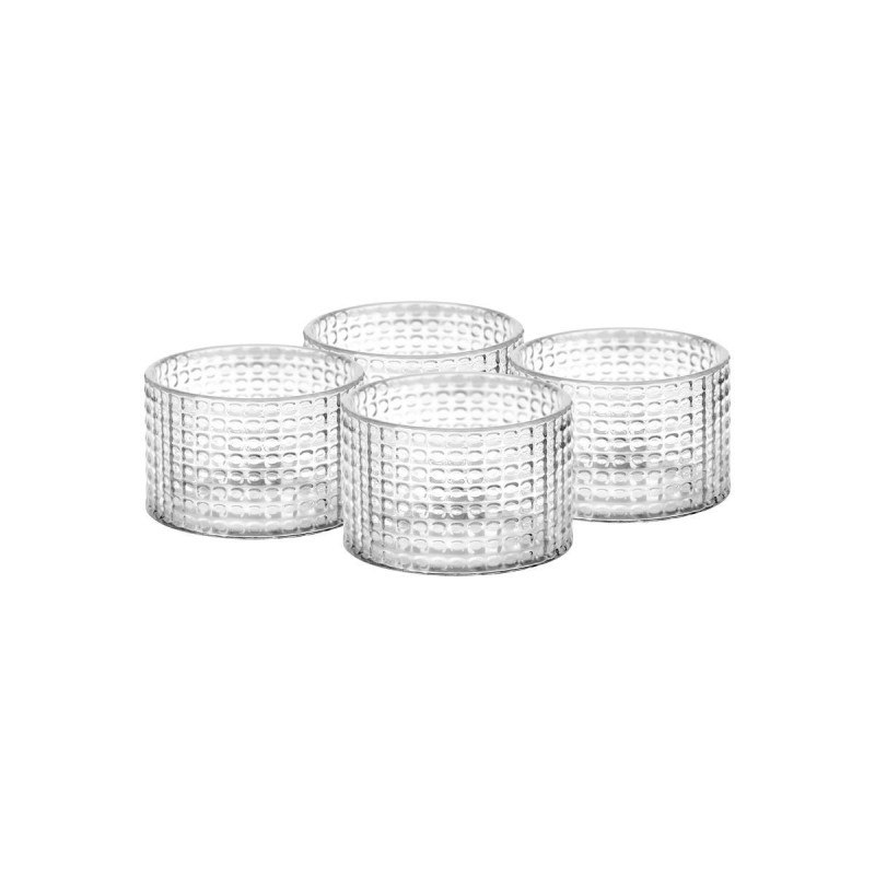 Estia Κρίκοι πετσέτας γυάλινοι 5x3cm Σετ 4τμχ.