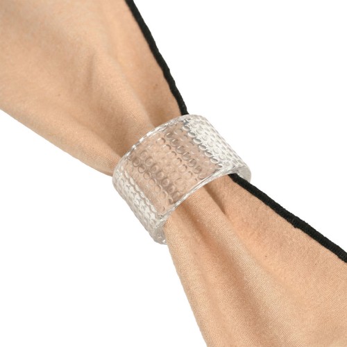 Estia Κρίκοι πετσέτας γυάλινοι 5x3cm Σετ 4τμχ.