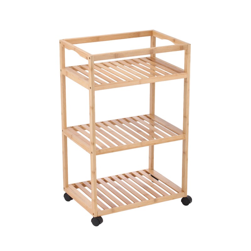 Estia ESTIA ΤΡΟΛΕΪ ΑΠΟΘΗΚΕΥΣΗΣ ΒΑΜΒΟΟ ESSENTIALS ΜΕ 3 ΡΑΦΙΑ