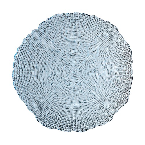 Estia ESTIA ΔΙΣΚΟΣ ΣΕΡΒΙΡΙΣΜΑΤΟΣ ROCHE ΓΥΑΛΙΝΟΣ 32x2.9cm ΜΠΛΕ