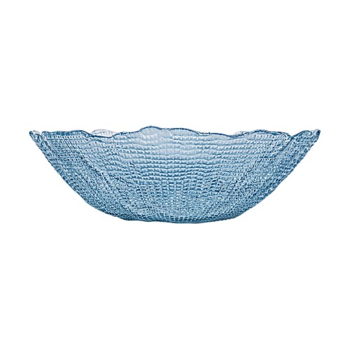 Estia ESTIA ΣΑΛΑΤΙΕΡΑ ROCHE ΓΥΑΛΙΝΗ 27.5x8cm ΜΠΛΕ