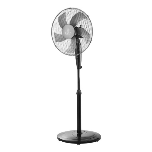 Estia ESTIA ΑΝΕΜΙΣΤΗΡΑΣ ΣΤΑΝΤ ΕΠΙΔΑΠΕΔΙΟΣ AEROPULSE 40cm 50w ΜΕ ΣΤΡΟΓΓYΛΗ ΒΑΣΗ ΒΑΡΕΩΣ ΤΥΠΟΥ ΜΑΥΡΟΣ