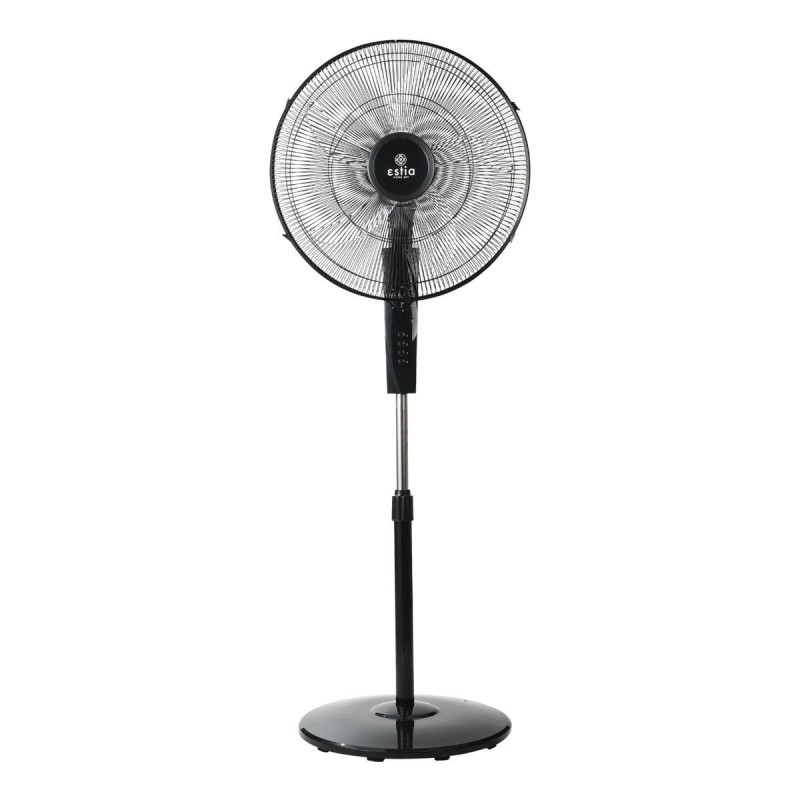 Estia ESTIA ΑΝΕΜΙΣΤΗΡΑΣ ΣΤΑΝΤ ΕΠΙΔΑΠΕΔΙΟΣ CLEAR 45cm 60w ΜΑΥΡΟΣ ΜΕ ΧΡΟΝΟΔΙΑΚΟΠΤΗ