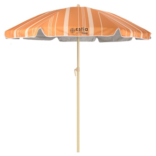 Estia ESTIA ΟΜΠΡΕΛΑ ΘΑΛΑΣΣΗΣ SUNSCAPE MIRAGE ΜΕ ΠΡΟΣΤΑΣΙΑ UPF 50+ ΜΕΤΑΛΛΙΚΗ 2m