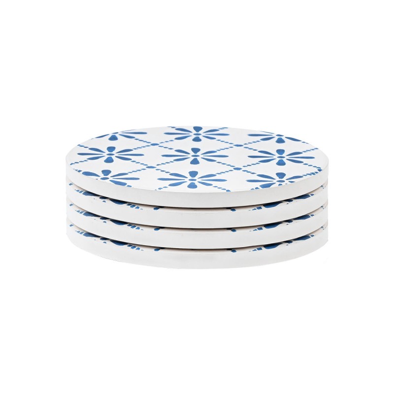 Estia ESTIA ΣΟΥΒΕΡ AEGEAN TILE ΚΕΡΑΜΙΚΟ Φ10.3cm ΣΕΤ 4 ΤΕΜ