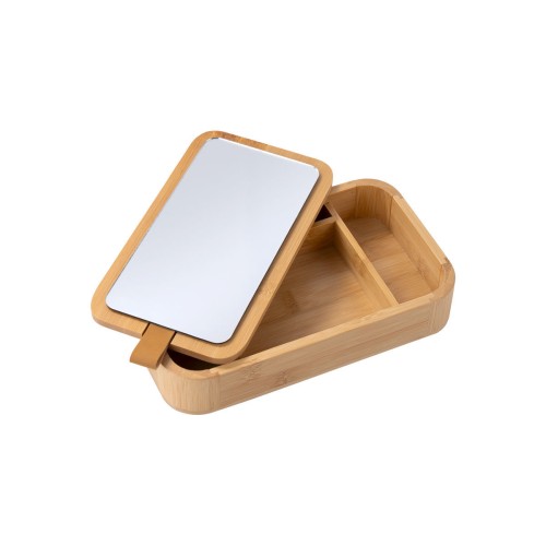 Estia ESTIA ΚΟΥΤΙ ΟΡΓΑΝΩΣΗΣ ΚΑΙ ΑΠΟΘΗΚΕΥΣΗΣ BAMBOO ESSENTIALS ΜΕ ΚΑΘΡΕΦΤΗ 23x13,50x4cm