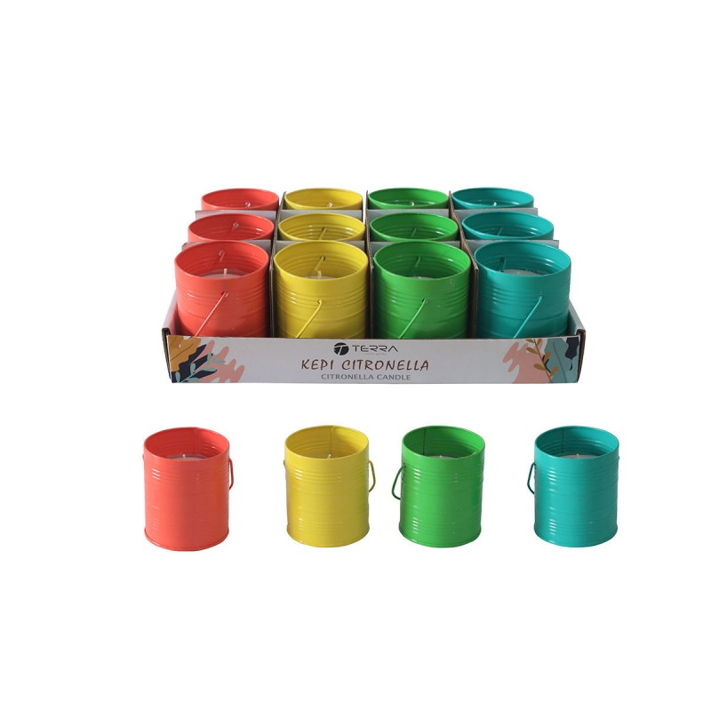 Estia ESTIA ΚΕΡΙ CITRONELLA ΣΕ ΜΕΤΑΛΛΙΚΟ ΔΟΧΕΙΟ 100gr ΑΣΟΡΤΙ