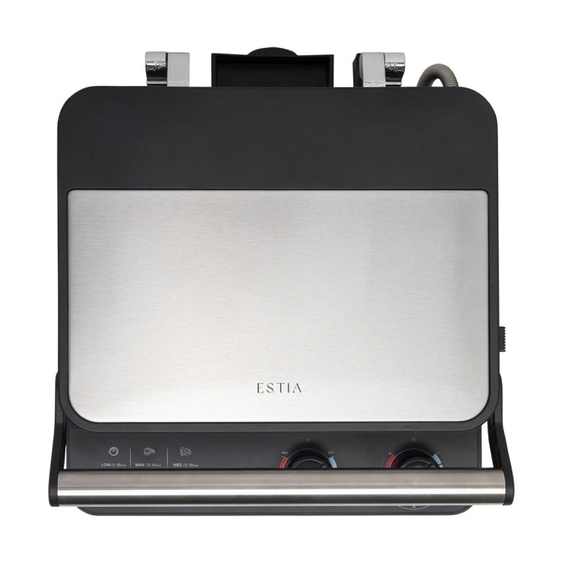 Estia ESTIA ΣΑΝΤΟΥΙΤΣΙΕΡΑ ΓΚΡΙΛΙΕΡΑ INOXSENSE 4 ΘΕΣΕΩΝ 2000W ΜΕ ΑΠΟΣΠΩΜΕΝΕΣ ΑΝΤΙΚΟΛΛΗΤΙΚΕΣ ΠΛΑΚΕΣ