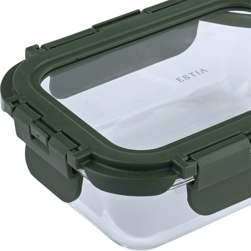 Estia ESTIA ΦΑΓΗΤΟΔΟΧΕΙΟ CLICK&SEAL 370ml 14.5x10.5x4.7cm OLIVE