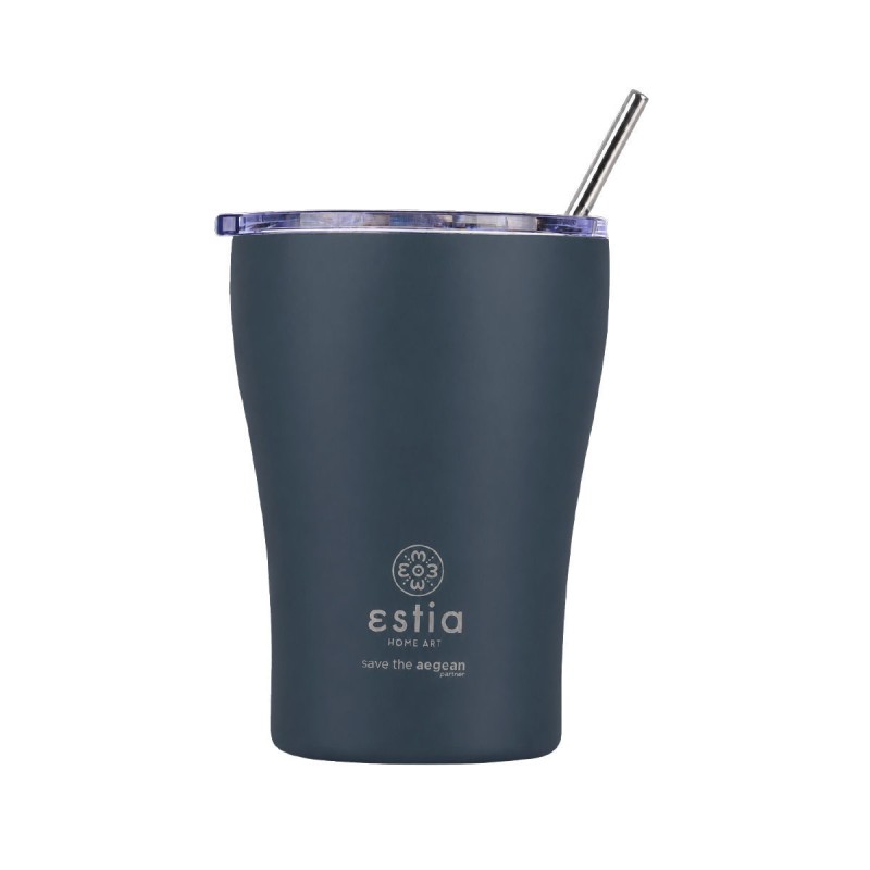 Estia ESTIA ΘΕΡΜΟΣ COFFEE MUG SAVE THE AEGEAN 350ml INDIGO