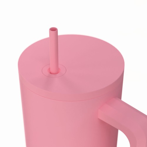 Estia ESTIA ΘΕΡΜΟΣ STRAW TUMBLER XL SAVE THE AEGEAN 900ml ROSE