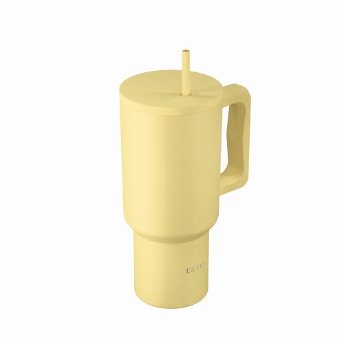 Estia ESTIA ΘΕΡΜΟΣ STRAW TUMBLER XL SAVE THE AEGEAN 900ml SUNBEAM