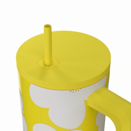 Estia ESTIA ΘΕΡΜΟΣ STRAW TUMBLER XL SAVE THE AEGEAN 900ml YELLOW DAISY