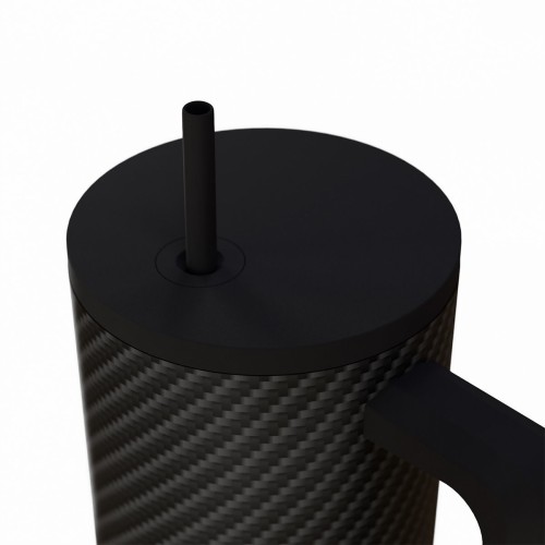 Estia ESTIA ΘΕΡΜΟΣ STRAW TUMBLER XL SAVE THE AEGEAN 900ml CARBON FIBRE