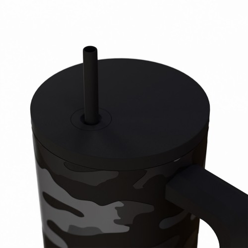 Estia ESTIA ΘΕΡΜΟΣ STRAW TUMBLER XL SAVE THE AEGEAN 900ml DARK CAMO