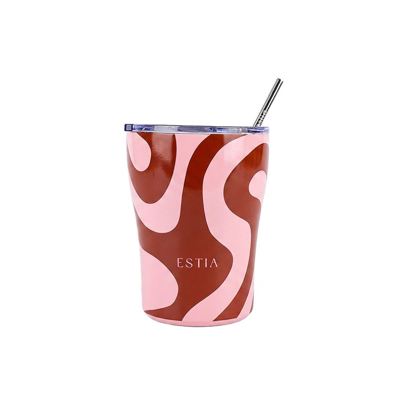 Estia ESTIA ΘΕΡΜΟΣ COFFEE MUG SAVE THE AEGEAN 350ml CORAL WAVES