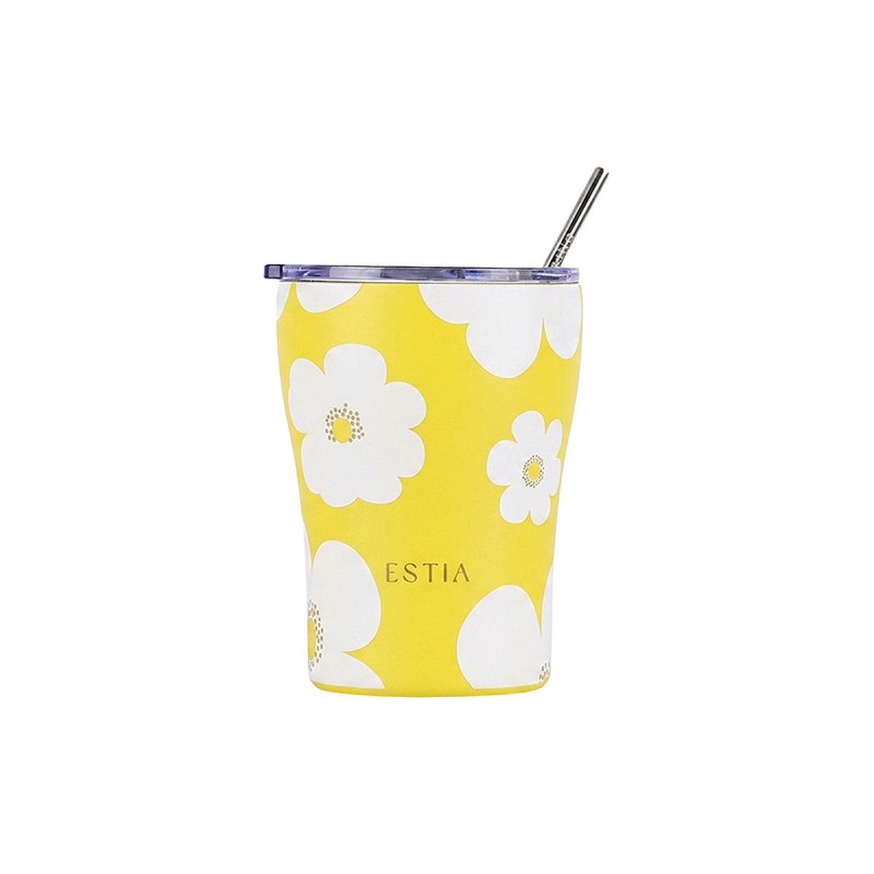 Estia ESTIA ΘΕΡΜΟΣ COFFEE MUG SAVE THE AEGEAN 350ml YELLOW DAISY