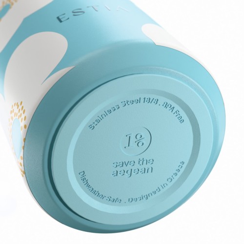 Estia ESTIA ΘΕΡΜΟΣ FLOW  SAVE THE AEGEAN 500ml BLUE DAISY