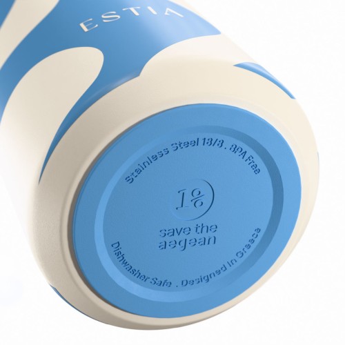 Estia ESTIA ΘΕΡΜΟΣ FLOW  SAVE THE AEGEAN 500ml OCEAN WAVES