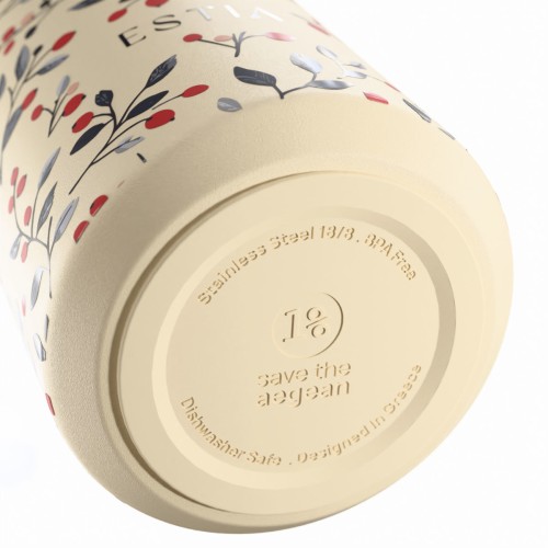 Estia ESTIA ΘΕΡΜΟΣ LENS SAVE THE AEGEAN 360ml BLOOM BEIGE