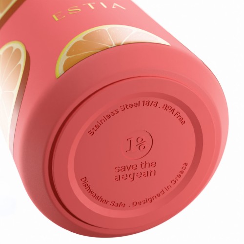 Estia ESTIA ΘΕΡΜΟΣ LENS SAVE THE AEGEAN 360ml ORANGE POP
