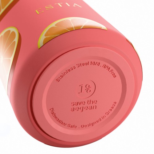 Estia ESTIA ΘΕΡΜΟΣ FLOW  SAVE THE AEGEAN 500ml ORANGE POP