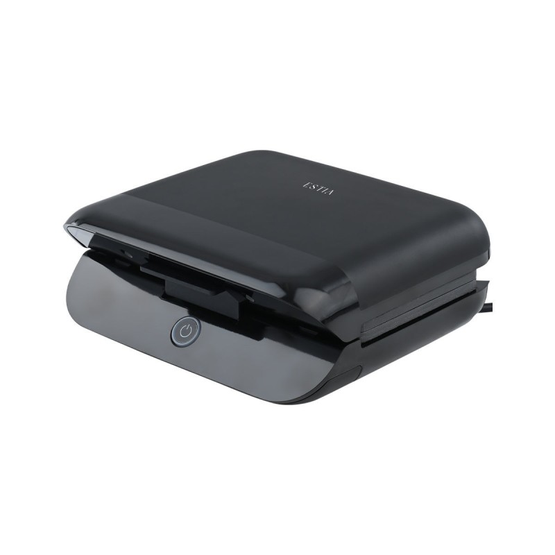 Estia ESTIA ΤΟΣΤΙΕΡΑ BLACK & INOX 2 ΘΕΣΕΩΝ 800W ΜΕ ΑΠΟΣΠΩΜΕΝΕΣ ΑΝΤΙΚΟΛΛΗΤΙΚΕΣ ΠΛΑΚΕΣ