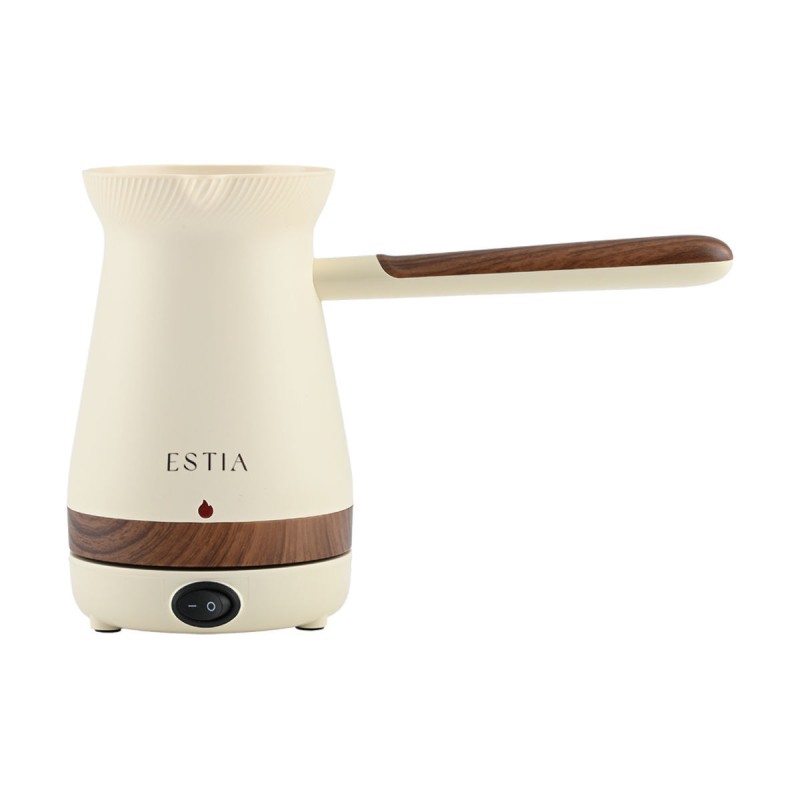 Estia ESTIA ΗΛΕΚΤΡΙΚΟ ΜΠΡΙΚΙ PURE CREAM 1000W ΜΕ ΑΠΟΣΠΩΜΕΝΗ ΒΑΣΗ 360° 0.25Lt ΚΡΕΜ