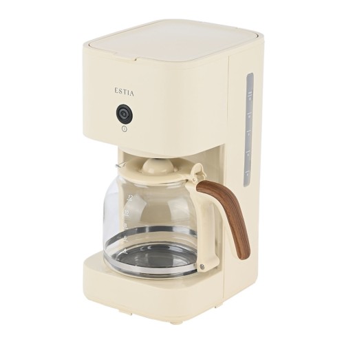 Estia ESTIA ΚΑΦΕΤΙΕΡΑ ΦΙΛΤΡΟΥ PURE CREAM 900W ΜΕ ΓΥΑΛΙΝΗ ΚΑΝΑΤΑ 1.5lt ΚΡΕΜ