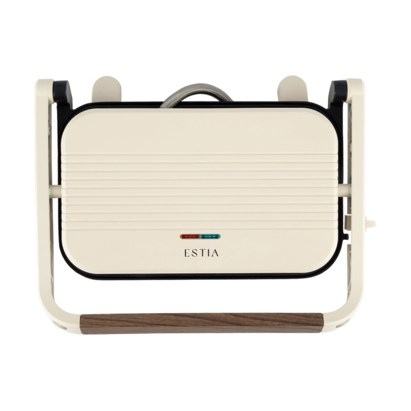 Estia ESTIA ΤΟΣΤΙΕΡΑ PURE CREAM 2 ΘΕΣΕΩΝ 1300W ΜΕ ΑΝΤΙΚΟΛΛΗΤΙΚΕΣ ΠΛΑΚΕΣ ΚΡΕΜ