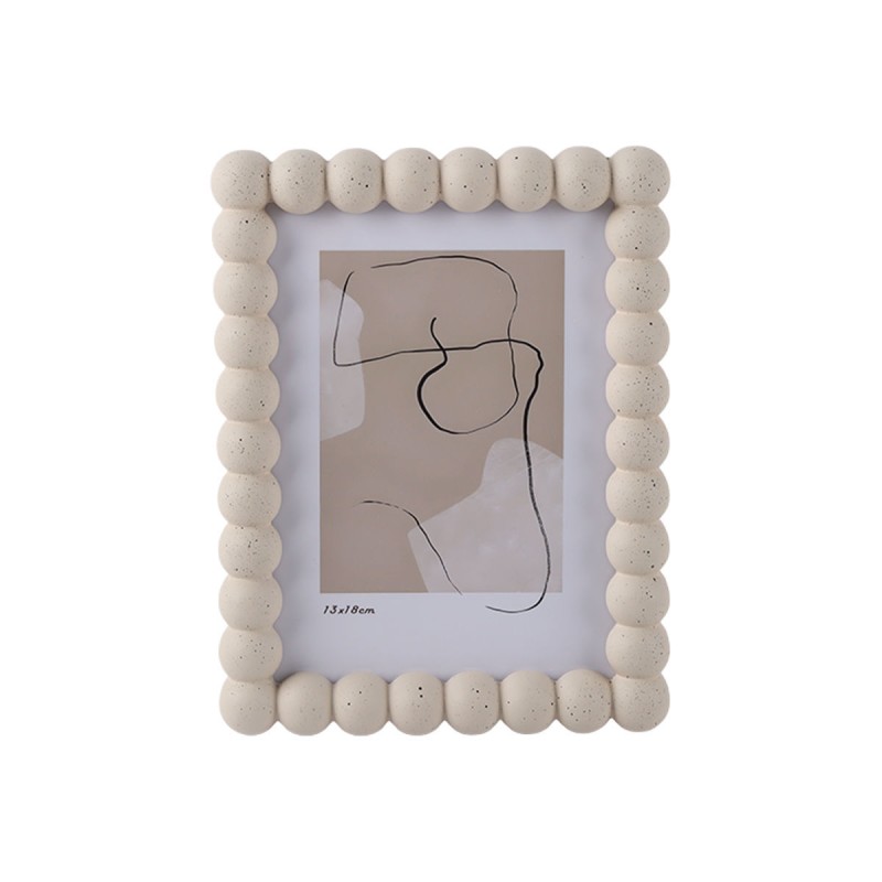 Estia ESTIA ΚΟΡΝΙΖΑ FIBRA ΜΕ ΞΥΛΙΝΟ ΠΛΑΙΣΙΟ ΜΠΕΖ 15.8x2.5x20.4cm