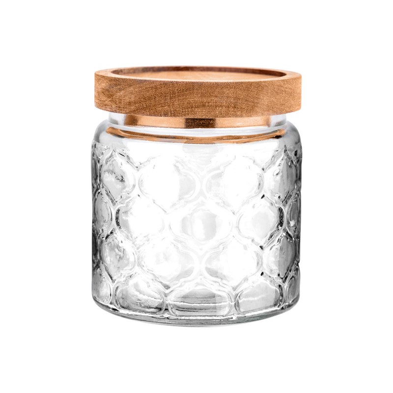 Estia ESTIA ΔΟΧΕΙΟ ΑΠΟΘΗΚΕΥΣΗΣ ALLURE ΓΥΑΛΙΝΟ 500ml 11x10cm ΑΝΑΓΛΥΦΟ